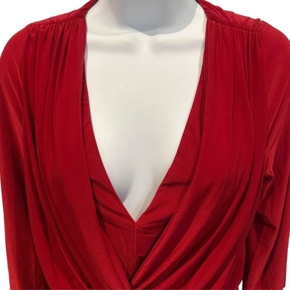 Revolve x MISA Los Angeles Teget Knot Front Dress Red Size XS New with Tag - Picture 9 of 14